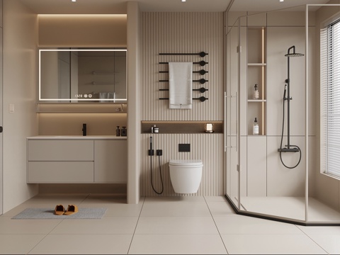 Cream Style toilet bathroom