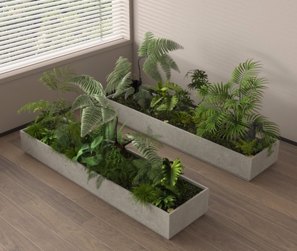 flower box green plant potted flower pond flower bed