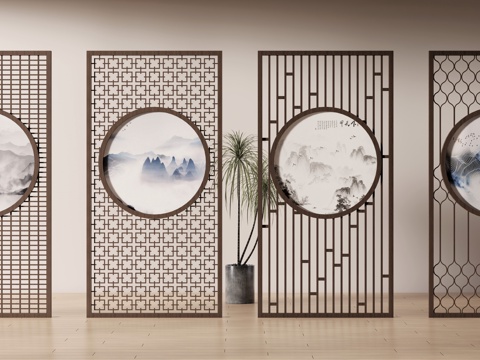 New Chinese-style screen partition