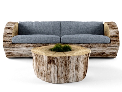 stump sofa double sofa