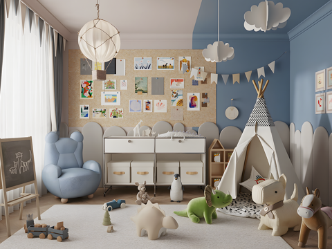 Modern kids Bedroom Children's Entertainment Room