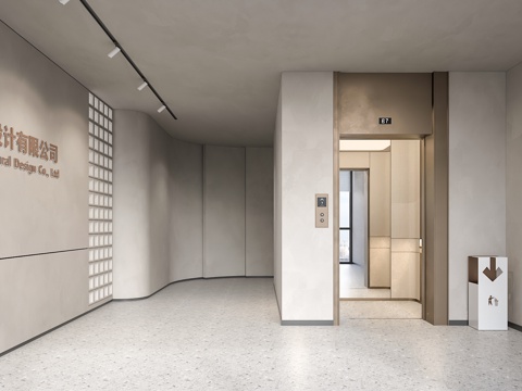 modern elevator hall