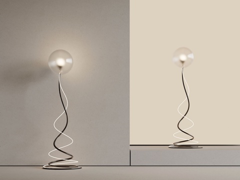 Spherical floor lamp glass floor lamp