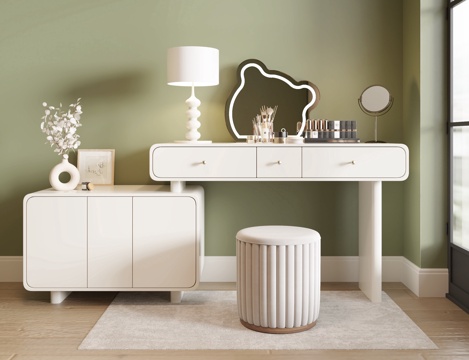 Cream Style Dressing Table