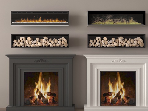 European style fireplace stove