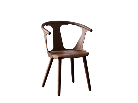 Nordic Walnut Solid Wood Dining Chair