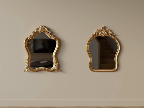 European-style mirror hanging mirror retro mirror