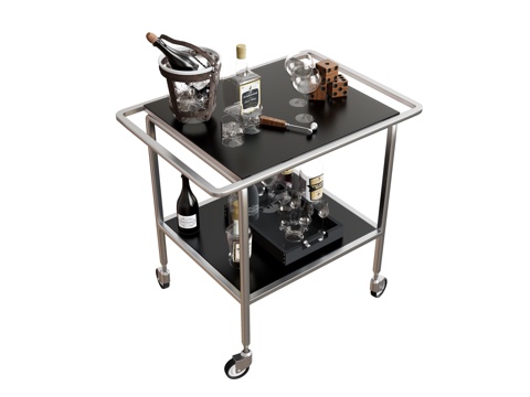 Storage Rack Trolley Removable Coffee Table