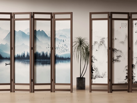 New Chinese-style screen partition