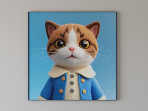 Cartoon Cat Hanging Paintings Children Hanging Paintings