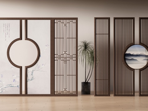 New Chinese-style screen partition