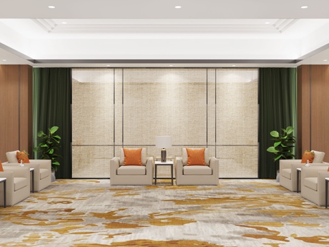 Modern guest reception room VIP negotiation room