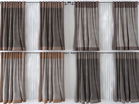 Modern fabric curtains