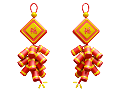 Chinese New Year Firecrackers Firecrackers Firecrackers Pendant Pendant