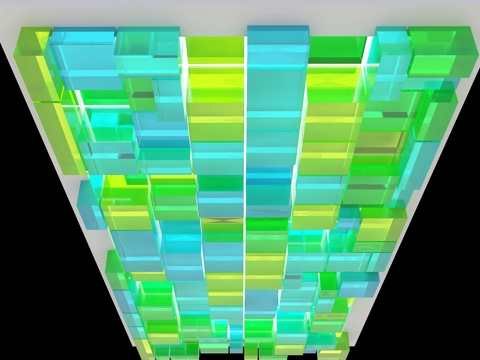 Acrylic ceiling box ceiling modeling