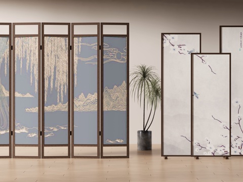 New Chinese-style screen partition