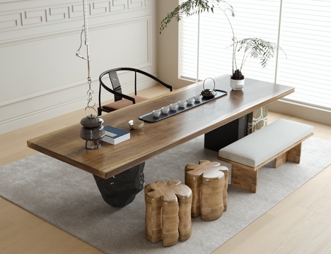 Modern Tea Table and Chair Large Board Table