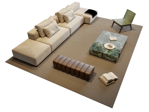 Modern Sofa Coffee Table Sectional Sofa