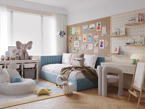 Modern Children's Entertainment Room Toy Room