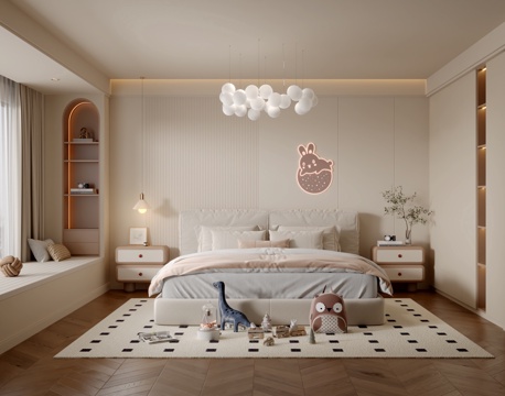 Cream Style kids Bedroom girls room