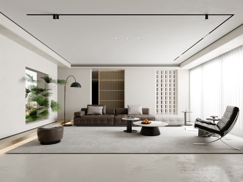 Modern minimalist living room