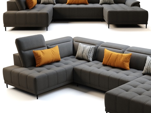 Wersal Calvaro multiplayer sofa stitching sofa