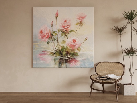 modern oil painting flower painting decorative painting