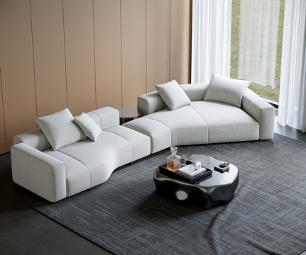 Modern shaped sofa