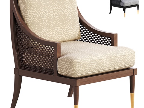 Neo-Chinese Style Chair Lounge Chair