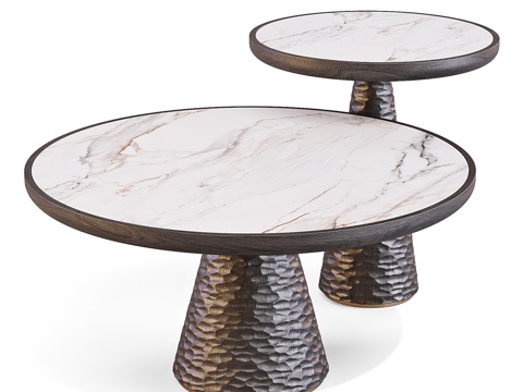 Modern mother and child coffee table round tea table