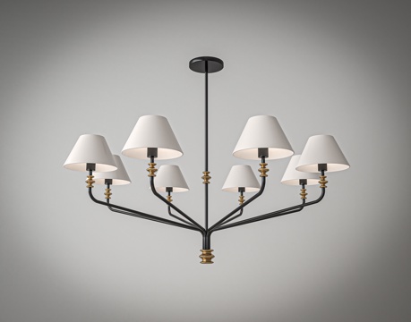 Modern multi-head chandelier