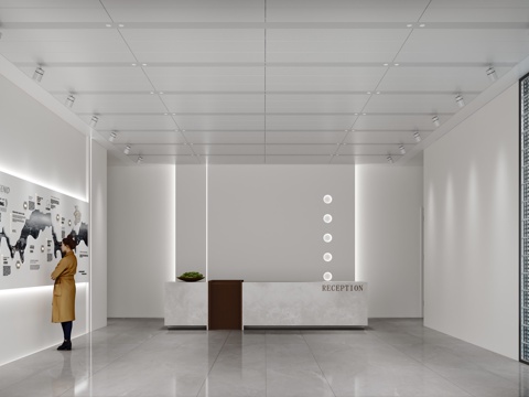 Modern Office Reception Front Desk