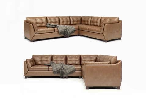 Leather Sofa Corner Sofa Multiplayer Sofa