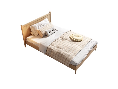 Single bed with Log Style