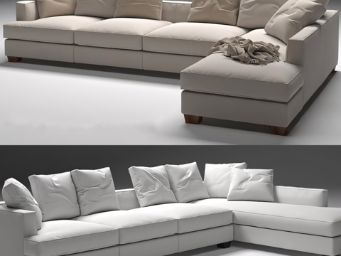 Corner sofa Multiplayer sofa