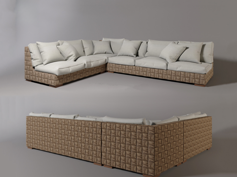 Rattan Sofa Corner Sofa