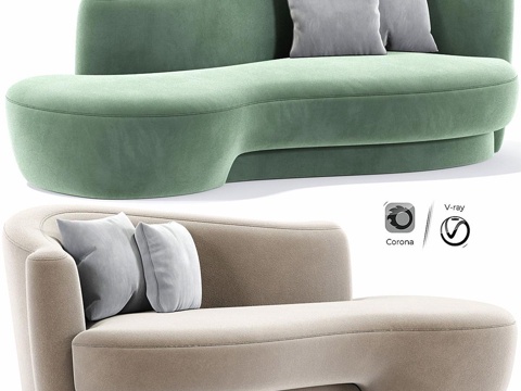 Weiman shaped sofa curved sofa