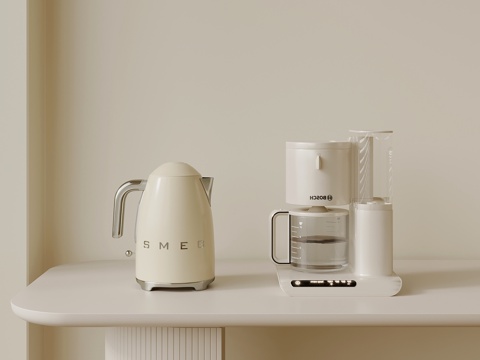 Cream Air Kettle Coffee Machine