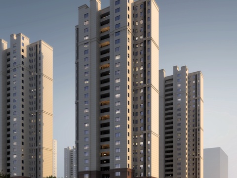 Appearance of high-rise residential buildings