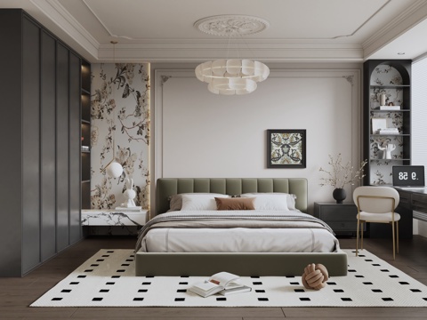 French Retro Style Bedroom