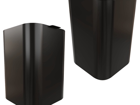 Systemtronic modern minimalist trash can black trash can