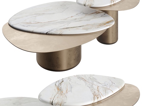 Natuzzi Italia Splash Coffee Table Coffee Table