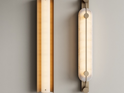 Modern metal wall lamp long strip wall lamp bedside wall lamp