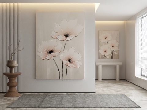 Modern Flower Painting Decorative Painting