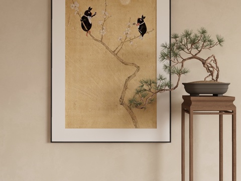 New Chinese Flower and Bird Painting Decorative Painting