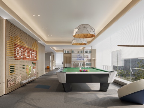 Modern Billiard Room