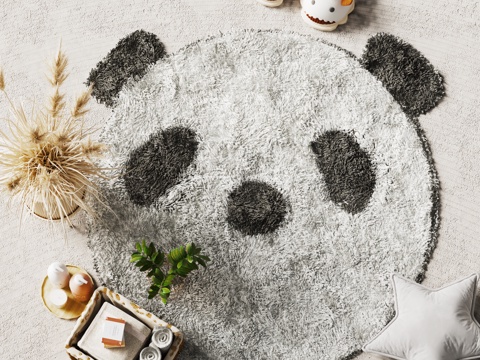 Modern Children's Carpet Panda Carpet