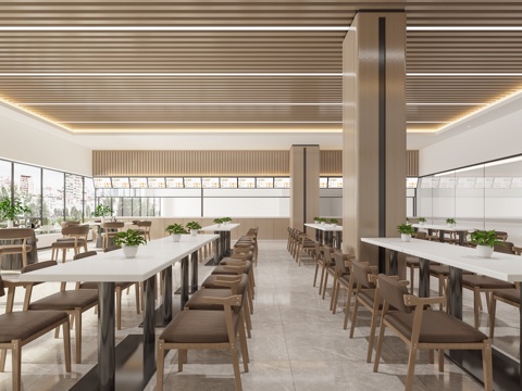 Modern Canteen Staff DiningRoom