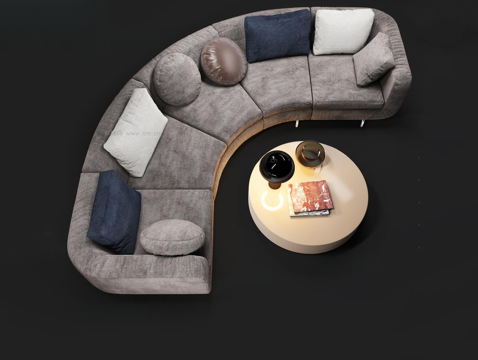 Curved Sofa Shaped Sofa