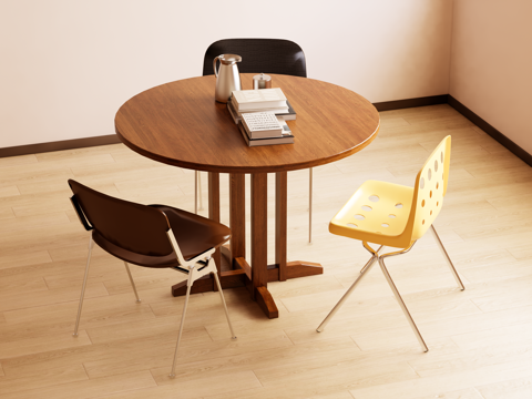 Mid-century Style dining table and chair